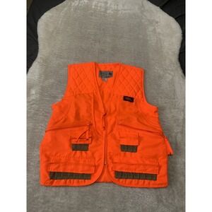 Scheels Outfitters Bird Hunting Zip Up Vest Blaze Orange Size Boys ‎ Large